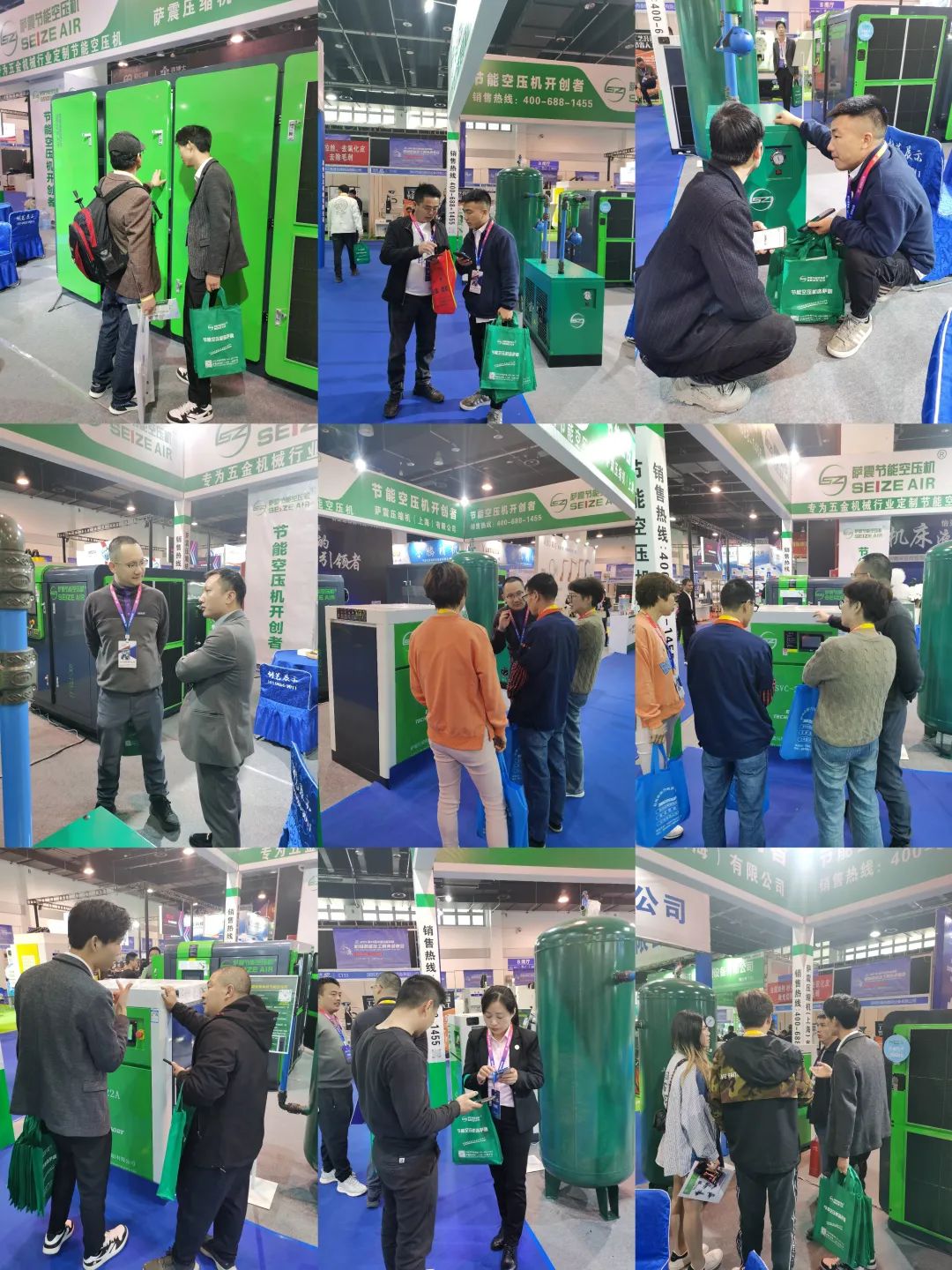 永康國際機(jī)械展，薩震節(jié)能空壓機(jī)燃爆全場(chǎng).jpg